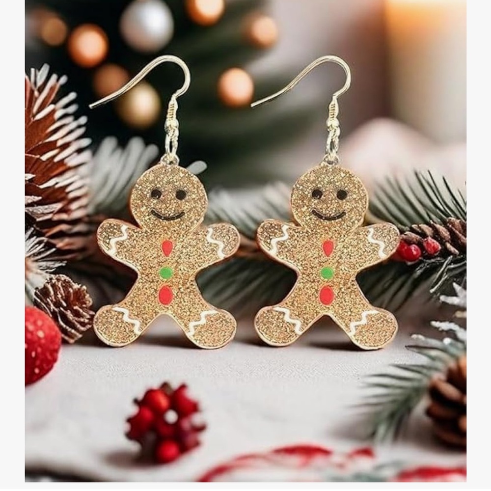 Chic Nation Gold Gingerbread Earrings
